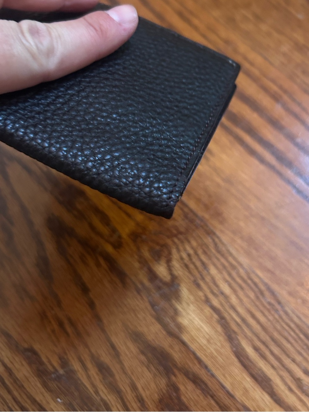 Authentic Fendi Selleria Black Pebbled Leather Checkbook Wallet Long Bifold COA - Picture 7 of 12